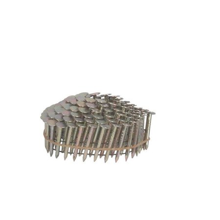 Bostitch Collated Roofing Nail, 1-1/4 in L, 11 ga, Galvanized, Full Round Head, 15 Degrees CR3DGAL